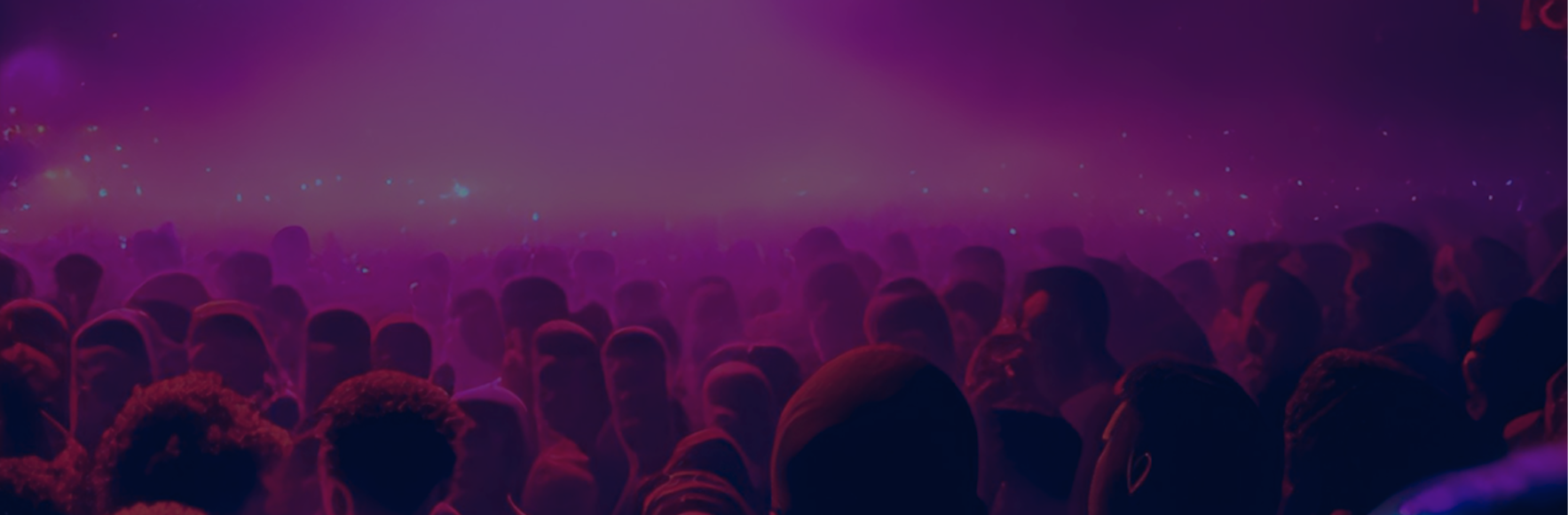 people at an event in purple colors